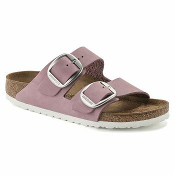 Dámské Arizona Birkenstock Big Přezkou Nubuck Læder Fialové | CZ 470AHK